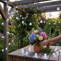 Kugel-Lichterkette Cherry 60 LED 900 cm Kaltweiß Außenbereich | Floristik24.at