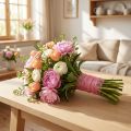 Vlies aus Sisalfasern 8cm x 25m Pink – Dekovlies für Innen- und Außendekoration | Floristik24.at