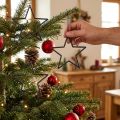 Deko-Sterne Schwarz Ø12cm Hängedeko Weihnachtsbaumschmuck Set 12 Stück | Floristik24.at