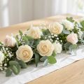 Künstliche Rosen aus Holz Creme Ø 7,5 cm 12 Stück | Floristik24.at