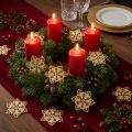 Weihnachtssterne aus Metall Ø6cm Altgold 36 Stück | Floristik24.at