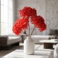 Konservierte Hortensie Hydrangea Rot 20 cm Getrocknete Blume für Wohnraumdekoration | Floristik24.at