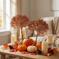 Künstlicher Blütenzweig Herbst Braun-Rot 45cm 2 Stück | Floristik24.at