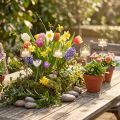 Glas-Teelichthalter mit Dorn H20 cm 8er-Set klar | Floristik24.at
