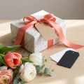 Geschenkanhänger Papier 3,5×6 cm in Natur, Weiß und Schwarz - 300 Stück | Floristik24.at