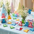 Bunte Streudeko Bär aus Filz 3,5cm x 3,5cm, 100 Stück | Floristik24.at