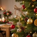 Weihnachtsglöckchen Gold Ø3,5cm 3 Stück mit Jute-Aufhänger | Floristik24.at
