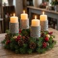 Kerzenhalter zum Stecken Adventskranz Ø6,5cm H14cm 4 St | Floristik24.at