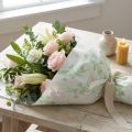 Recycling-Blumenseide mit Efeu-Muster 50 cm 5 kg Grün | Floristik24.at