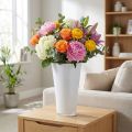 Weiße Kunststoffvase „Fizzy“ Ø20cm H35cm | Floristik24.at