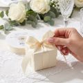 Geschenk- und Dekoband aus Polyester Creme 25mm x 50m | Floristik24.at