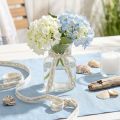Dekoband Baumwolle Creme mit maritimen Tau-Motiv 15mm 20m | Floristik24.at