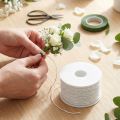 Papierdraht Weiß Ø2mm 100m für Dekoration und Bastelarbeiten | Floristik24.at