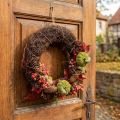 Rebenkranz Dunkelbraun Holz Ø35cm Naturkranz für Tür und Wand | Floristik24.at