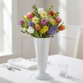 Einstellvase aus Kunststoff Weiß Ø13–20 cm Höhe 30–47 cm | Floristik24.at
