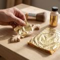 Blattmetall aus Metalllegierung 16x16cm Gold für Vergoldung und Dekoration, 100 Blätter | Floristik24.at