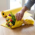 Manschettenpapier Gelb Einschlagpapier 37,5 cm x 100 m Kunststoffbeschichtet | Floristik24.at