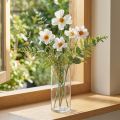 Kunstblumen Cosmea Weiß Orange Seidenblumen H51cm 3 Stück | Floristik24.at