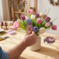 Echte Perlhuhnfedern Rosa mit Punkten 4-12cm Vogelfedern 100 Stück | Floristik24.at