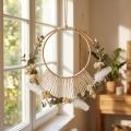 DIY Deko Hängeringe aus Holz, Doppelring, Ø 20/15 cm, Natur, 4er-Set | Floristik24.at