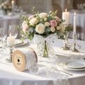 Dekoband Netz Rosen Weiß 60mm 5m Hochzeit | Floristik24.at