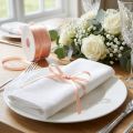 Satins Geschenkband 3mm x 50m Lachs Farbe für Dekorationen und Basteln | Floristik24.at