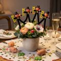 Schornsteinfeger Blumenstecker 17cm aus Chenille und Holz – 24 Stück | Floristik24.at