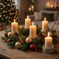 Tannenzweige künstlich Grün 10cm für Weihnachtsdekoration 36 Stück | Floristik24.at