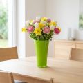 Vase „Fizzy“ Ø14,6cm H21cm Apfelgrün 1 St | Floristik24.at