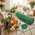 Grüner Bindestreifen 30 cm mit 2er-Draht, 1000 Stück | Floristik24.at