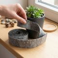 Filzband aus 100 % Wolle, 7,5 cm breit, 5 m, Grau-Schwarz für Floristik und Dekoration | Floristik24.at