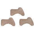 Blumentopf-Füße aus Ton in Umbrabraun 7 cm 3er-Set | Floristik24.at