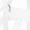 Gartenlaterne aus Metall mit Glas-Windlicht Ø18,5 cm Weiß | Floristik24.at