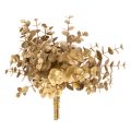 Floristik24 Künstliche Eukalyptuszweige Gold 24 cm, Set mit 6 Deko-Zweigen