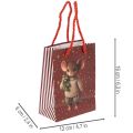 Geschenktasche aus Papier mit Maus-Motiv 16 cm 2er-Set Weihnachten | Floristik24.at