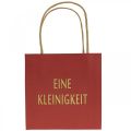 Floristik24 Geschenktüten „Eine Kleinigkeit“ Rot Papier 20×11×25cm 6St