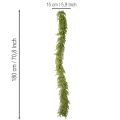 Künstliche Zypressengirlande mit Zapfen 180 cm Grün für Innen | Floristik24.at