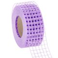 Floristik24 Gitterband lila 4,5 cm x 10 m Dekoband aus Kunststoff für Bastelarbeiten