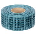 Dekoband Gitterband 4,5 cm breit Blau 10 m für Bastel- und Dekoarbeiten | Floristik24.at