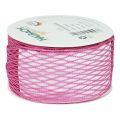 Floristik24 Netzband Gitterband Dekoband Pink drahtverstärkt 50mm 10m