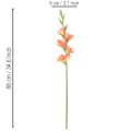 Künstliche Gladiole aus Seidenstoff 88cm Orange-Gelb | Floristik24.at