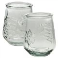 Floristik24 Getränkespender Glas mit Zapfhahn Set mit 4 Trinkgläsern H25,5cm