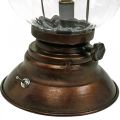 Floristik24 LED-Sturmlaterne, Metall-Lampe, Deko-Leuchte, Vintage-Look Ø12,5cm H30cm