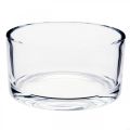 Floristik24 Glasschale Schale Glas Klar Ø15cm H8cm