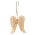 Holzanhänger Engelsflügel 12cm natur mit Kordel | Floristik24.at