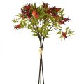 Hagebutten Deko Rot Hagebuttenzweige Künstlich 48cm 3St | Floristik24.at