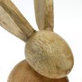 Floristik24 Osterdeko Hase Holz Deko sitzend Osterhase Natur 12cm 4St