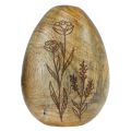 Floristik24 Holzeier Natur Mangoholz Ostereier aus Holz Blumendekor H10cm 3St