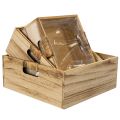 Holzkisten-Set mit Tafel und