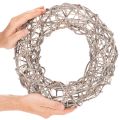 Holzkranz Natur Weiß Ø30cm H9,5cm Dekoration | Floristik24.at